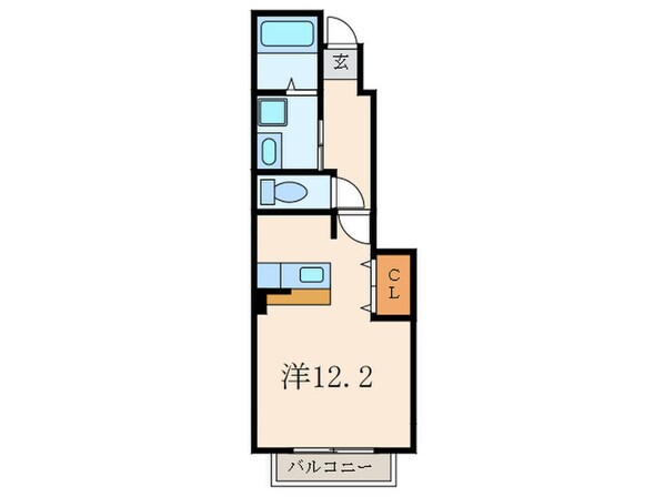 クリス山門の物件間取画像